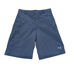 Puma Boys Juniors Navy Blue Golf Shorts Large